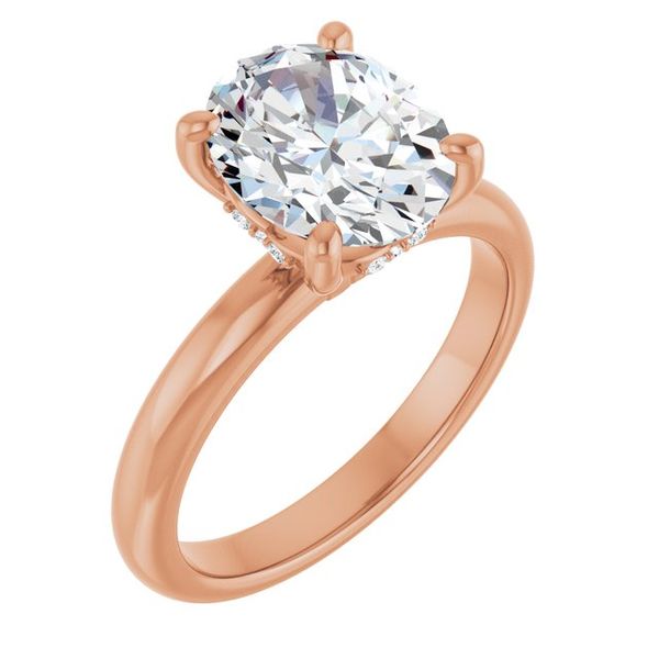 Hidden Halo-Style Engagement Ring