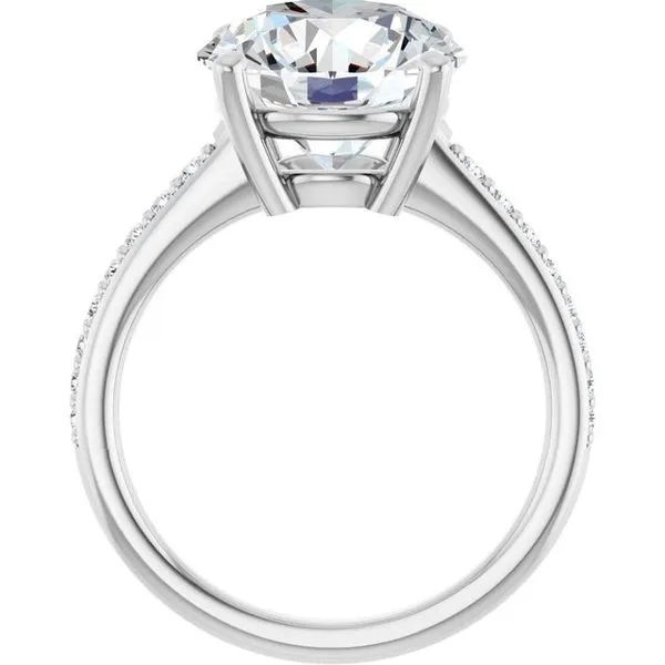 V-End Prong Engagement Ring Image 2 Rox Atlanta Jewelers Decatur, GA