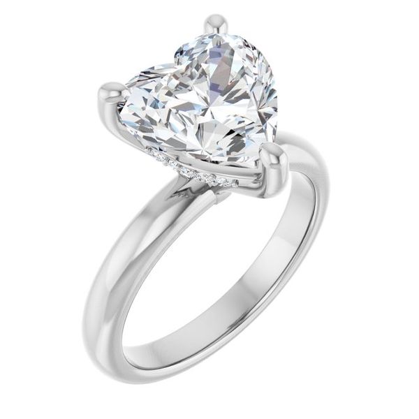 Hidden Halo-Style Engagement Ring