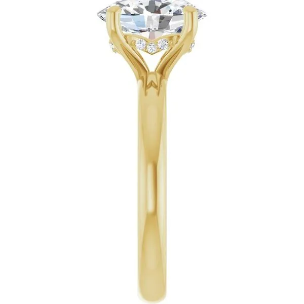 Hidden Halo-Style Engagement Ring Image 4 Raleigh Diamond Fine Jewelry Raleigh, NC