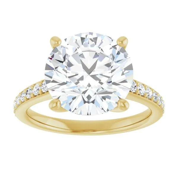 V-End Prong Engagement Ring Image 3 Eskews Fine Jewelers Lee's Summit, MO