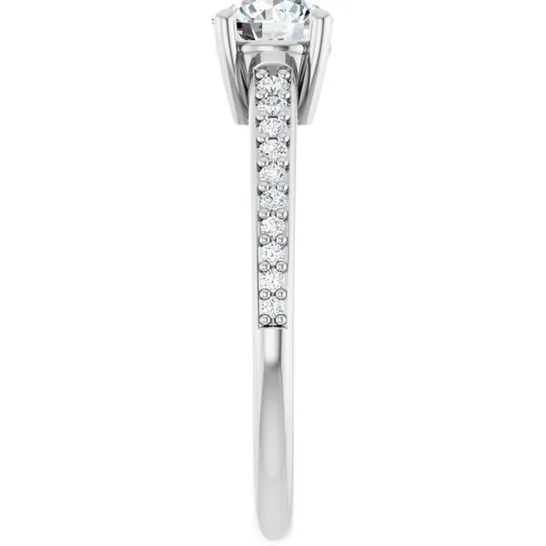V-End Prong Engagement Ring Image 4 Raleigh Diamond Fine Jewelry Raleigh, NC