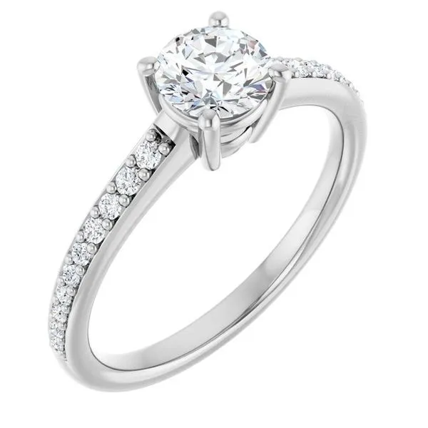 V-End Prong Engagement Ring Rox Atlanta Jewelers Decatur, GA