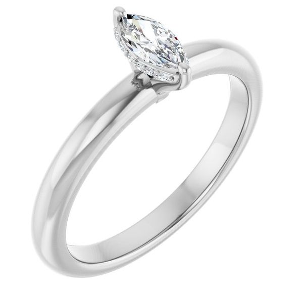 Hidden Halo-Style Engagement Ring