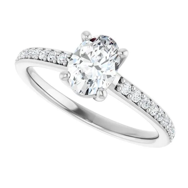 V-End Prong Engagement Ring Image 5 Rox Atlanta Jewelers Decatur, GA
