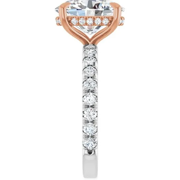 Claw-Prong Hidden Halo-Style Engagement Ring Image 4 Futer Bros Jewelers York, PA