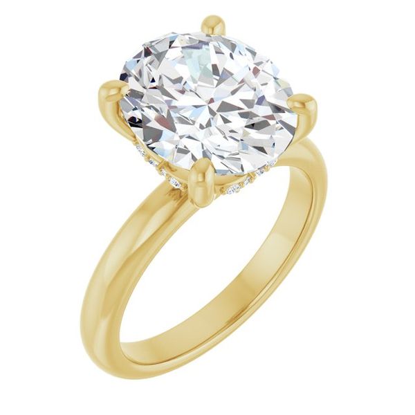 Hidden Halo-Style Engagement Ring