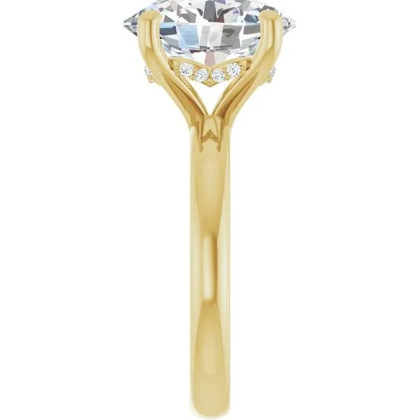 Hidden Halo-Style Engagement Ring Image 4 Raleigh Diamond Fine Jewelry Raleigh, NC