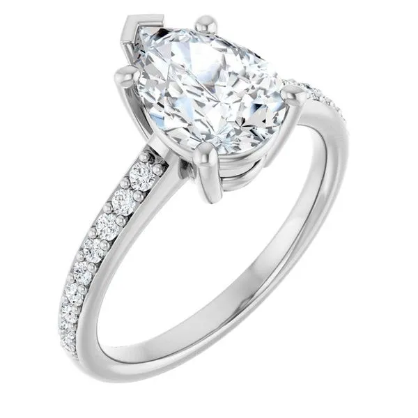 V-End Prong Engagement Ring Eskews Fine Jewelers Lee's Summit, MO