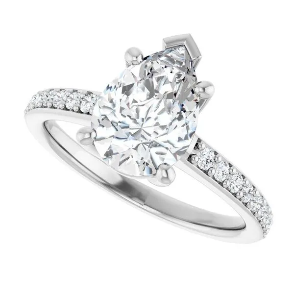 V-End Prong Engagement Ring Image 5 Eskews Fine Jewelers Lee's Summit, MO