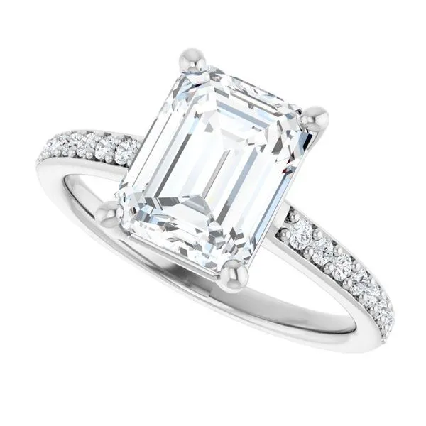 V-End Prong Engagement Ring Image 5 Rox Atlanta Jewelers Decatur, GA