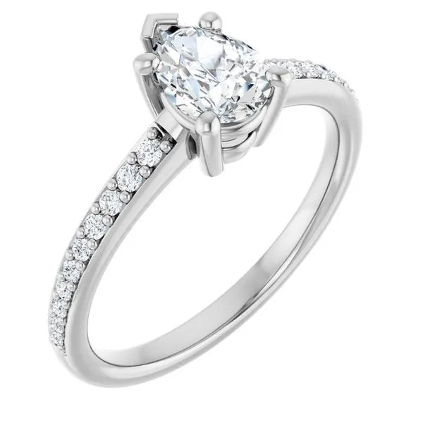 V-End Prong Engagement Ring Eskews Fine Jewelers Lee's Summit, MO