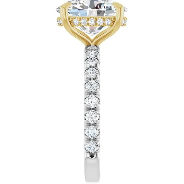 Claw-Prong Hidden Halo-Style Engagement Ring Image 4 Jimmy Smith Jewelers Decatur, AL