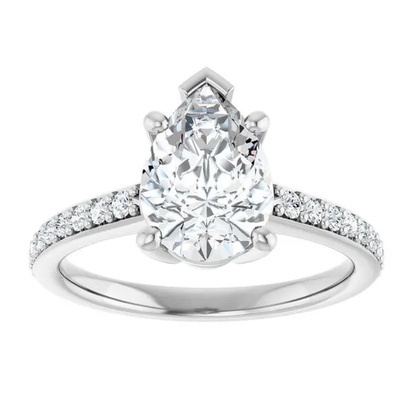 V-End Prong Engagement Ring Image 3 Rox Atlanta Jewelers Decatur, GA