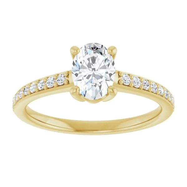 V-End Prong Engagement Ring Image 3 Rox Atlanta Jewelers Decatur, GA
