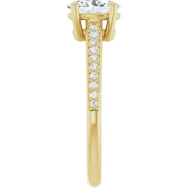 V-End Prong Engagement Ring Image 4 Eskews Fine Jewelers Lee's Summit, MO