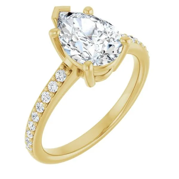 V-End Prong Engagement Ring Eskews Fine Jewelers Lee's Summit, MO