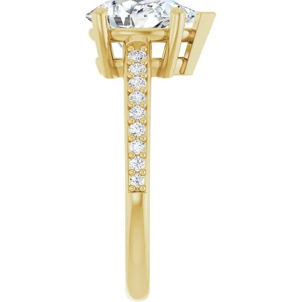 V-End Prong Engagement Ring Image 4 Rox Atlanta Jewelers Decatur, GA