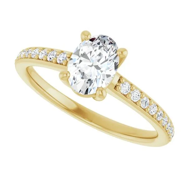 V-End Prong Engagement Ring Image 5 Rox Atlanta Jewelers Decatur, GA