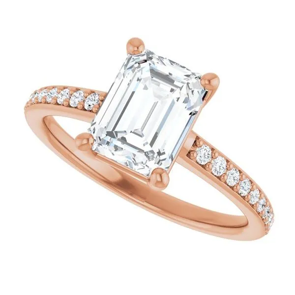 V-End Prong Engagement Ring Image 5 Rox Atlanta Jewelers Decatur, GA