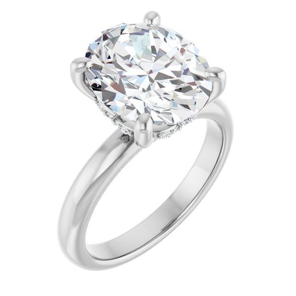Hidden Halo-Style Engagement Ring