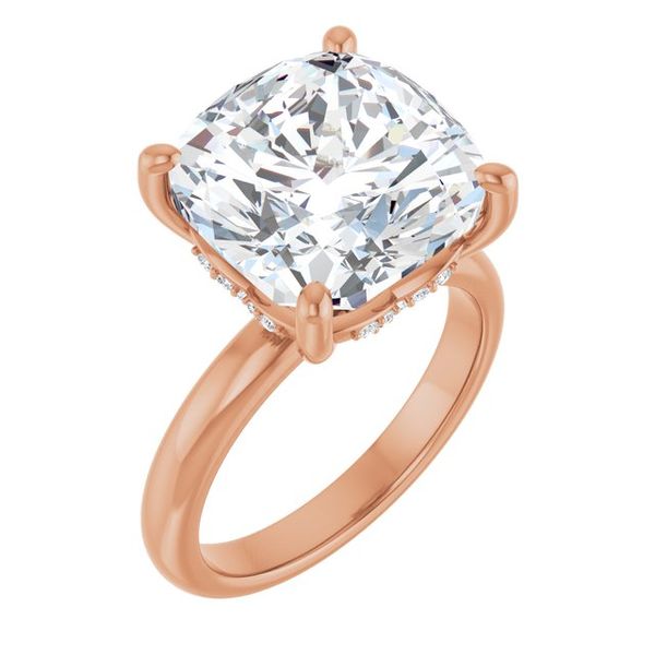 Hidden Halo-Style Engagement Ring