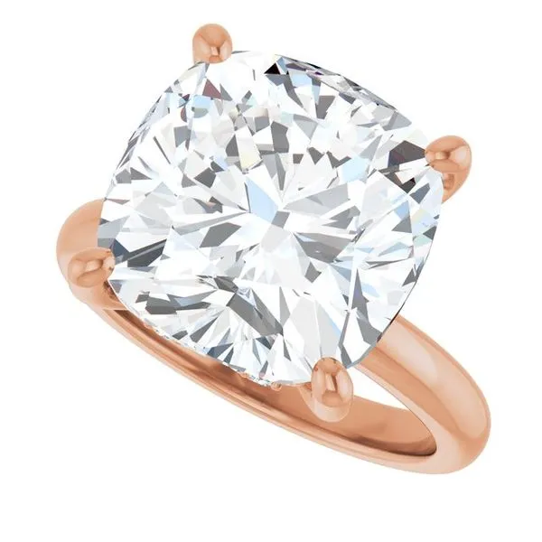 Hidden Halo-Style Engagement Ring Image 5 Raleigh Diamond Fine Jewelry Raleigh, NC