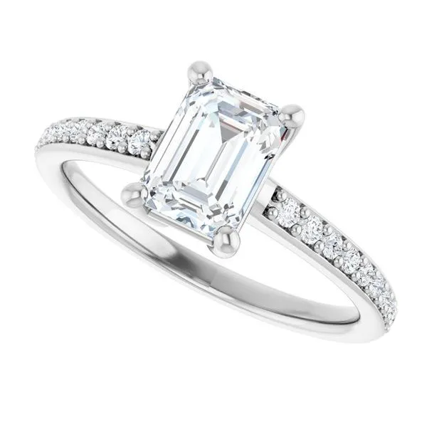 V-End Prong Engagement Ring Image 5 Eskews Fine Jewelers Lee's Summit, MO