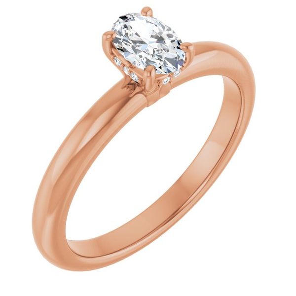 Hidden Halo-Style Engagement Ring