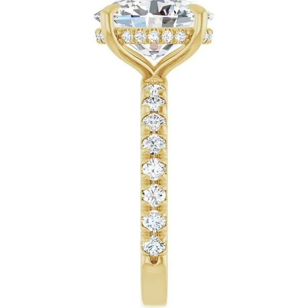 Claw-Prong Hidden Halo-Style Engagement Ring Image 4 Paul James Jewelers Angels Camp, CA