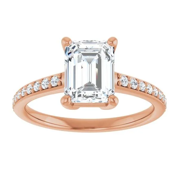 V-End Prong Engagement Ring Image 3 Rox Atlanta Jewelers Decatur, GA