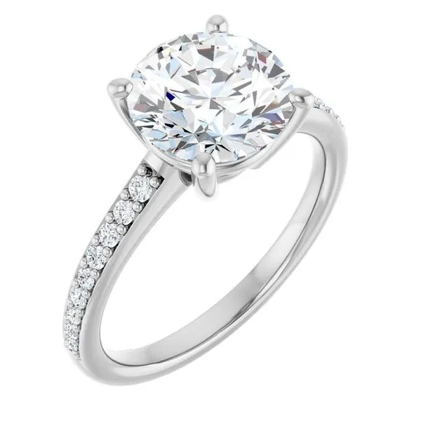 V-End Prong Engagement Ring Rox Atlanta Jewelers Decatur, GA