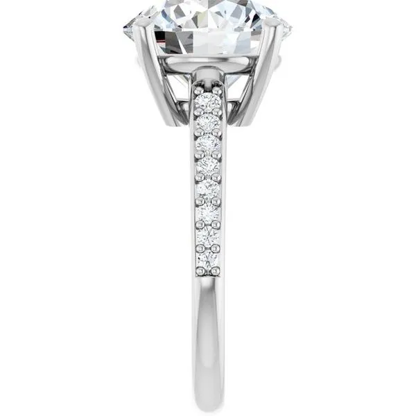 V-End Prong Engagement Ring Image 4 Rox Atlanta Jewelers Decatur, GA