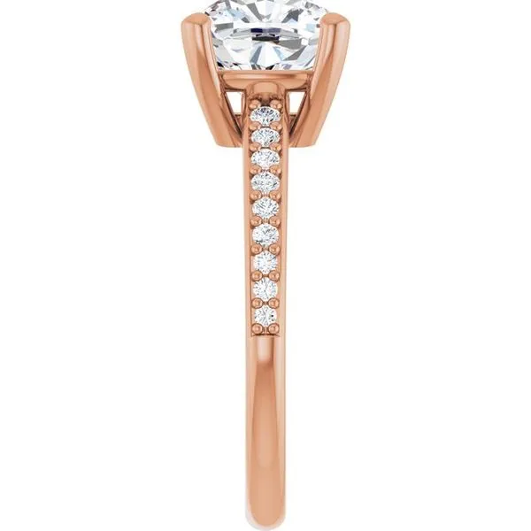 V-End Prong Engagement Ring Image 4 Rox Atlanta Jewelers Decatur, GA