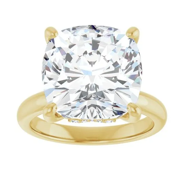 Hidden Halo-Style Engagement Ring Image 3 Raleigh Diamond Fine Jewelry Raleigh, NC