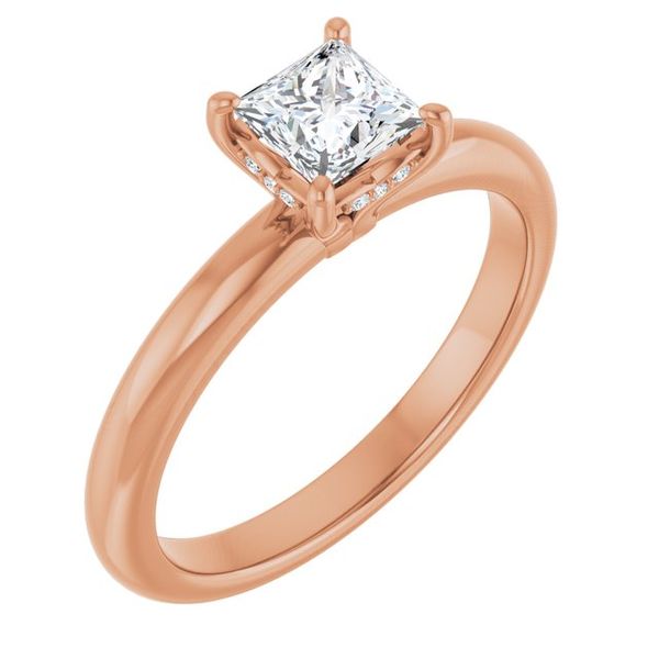 Hidden Halo-Style Engagement Ring