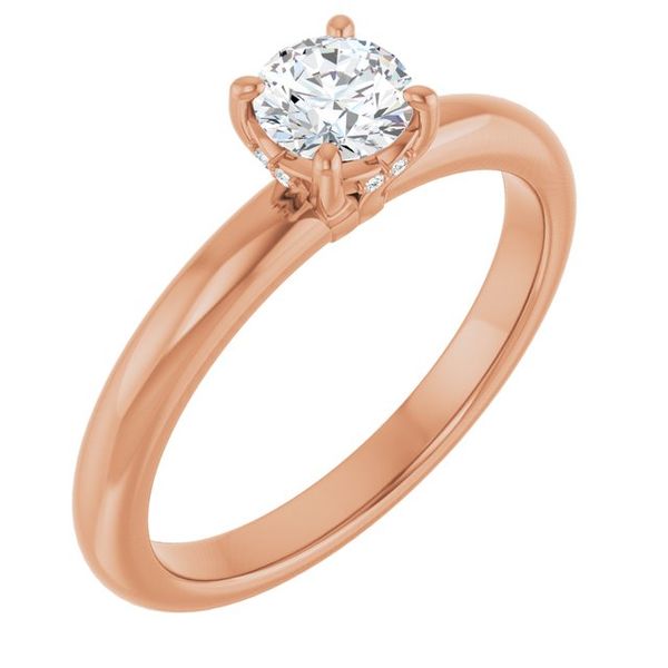 Hidden Halo-Style Engagement Ring