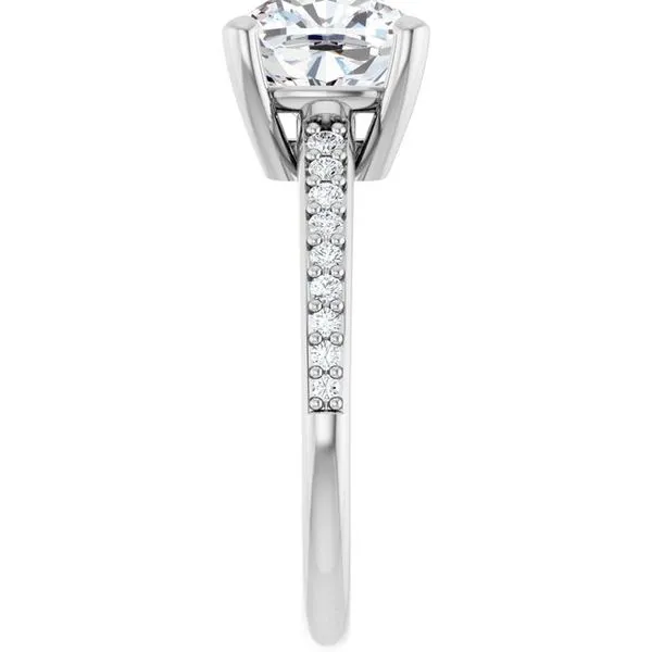 V-End Prong Engagement Ring Image 4 Rox Atlanta Jewelers Decatur, GA