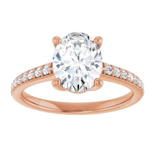 V-End Prong Engagement Ring Image 3 Rox Atlanta Jewelers Decatur, GA