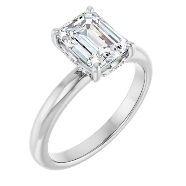 Hidden Halo-Style Engagement Ring Raleigh Diamond Fine Jewelry Raleigh, NC
