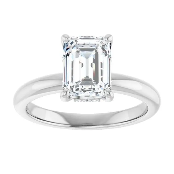 Hidden Halo-Style Engagement Ring Image 3 Raleigh Diamond Fine Jewelry Raleigh, NC