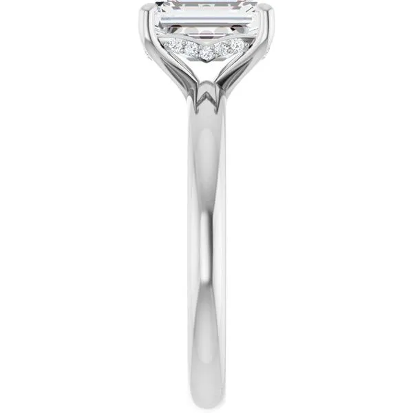 Hidden Halo-Style Engagement Ring Image 4 Raleigh Diamond Fine Jewelry Raleigh, NC