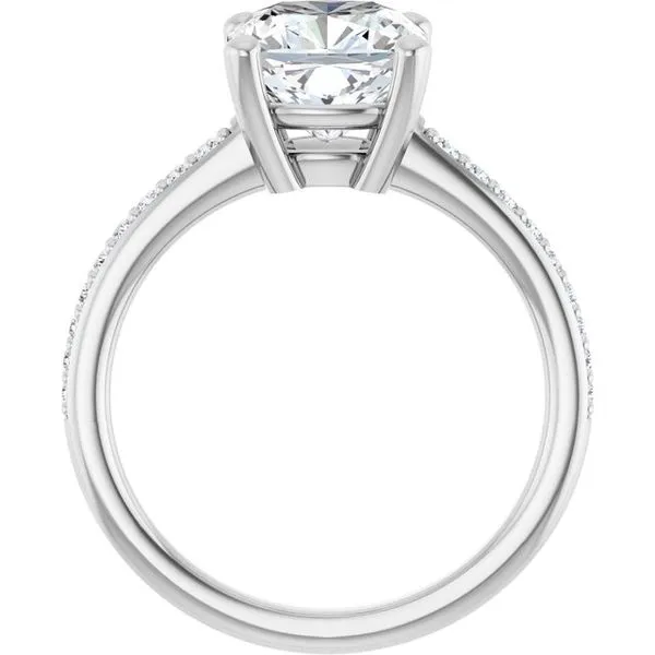 V-End Prong Engagement Ring Image 2 Rox Atlanta Jewelers Decatur, GA