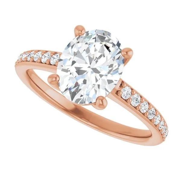 V-End Prong Engagement Ring Image 5 Rox Atlanta Jewelers Decatur, GA