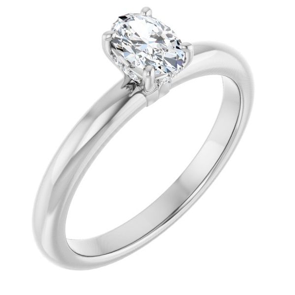 Hidden Halo-Style Engagement Ring