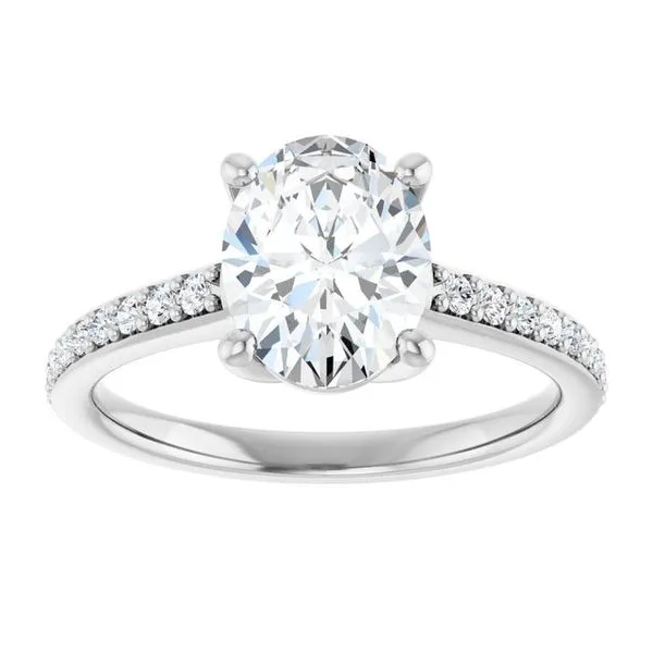 V-End Prong Engagement Ring Image 3 Rox Atlanta Jewelers Decatur, GA