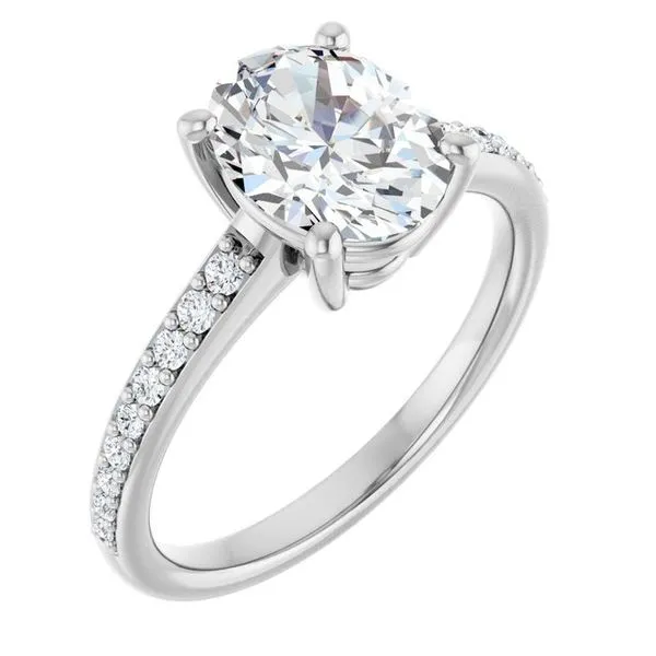 V-End Prong Engagement Ring Rox Atlanta Jewelers Decatur, GA
