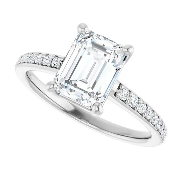 V-End Prong Engagement Ring Image 5 Rox Atlanta Jewelers Decatur, GA