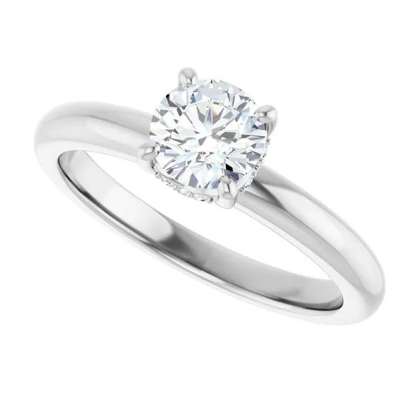 Hidden Halo-Style Engagement Ring Image 5 Raleigh Diamond Fine Jewelry Raleigh, NC