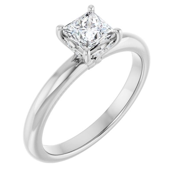 Hidden Halo-Style Engagement Ring